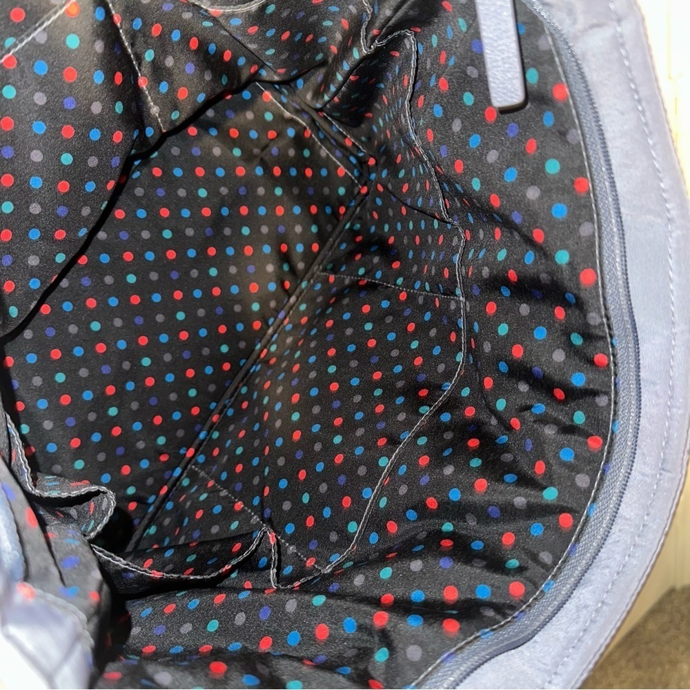 Vera Bradley Quilted Tote Bag Small‎ Pockets Vacation Casual Purse Handbag Gray - Picture 6 of 6